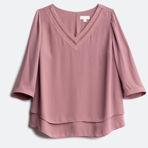 Magnolia Grace Rickey Sheer Detail Blouse